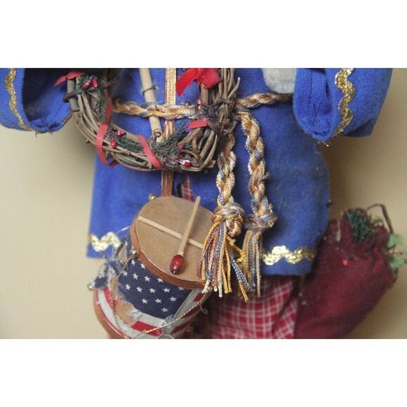 Kathleen bush 1991 signed vintage as is handmade drummer holiday Christmas decor - Picture 7 of 12